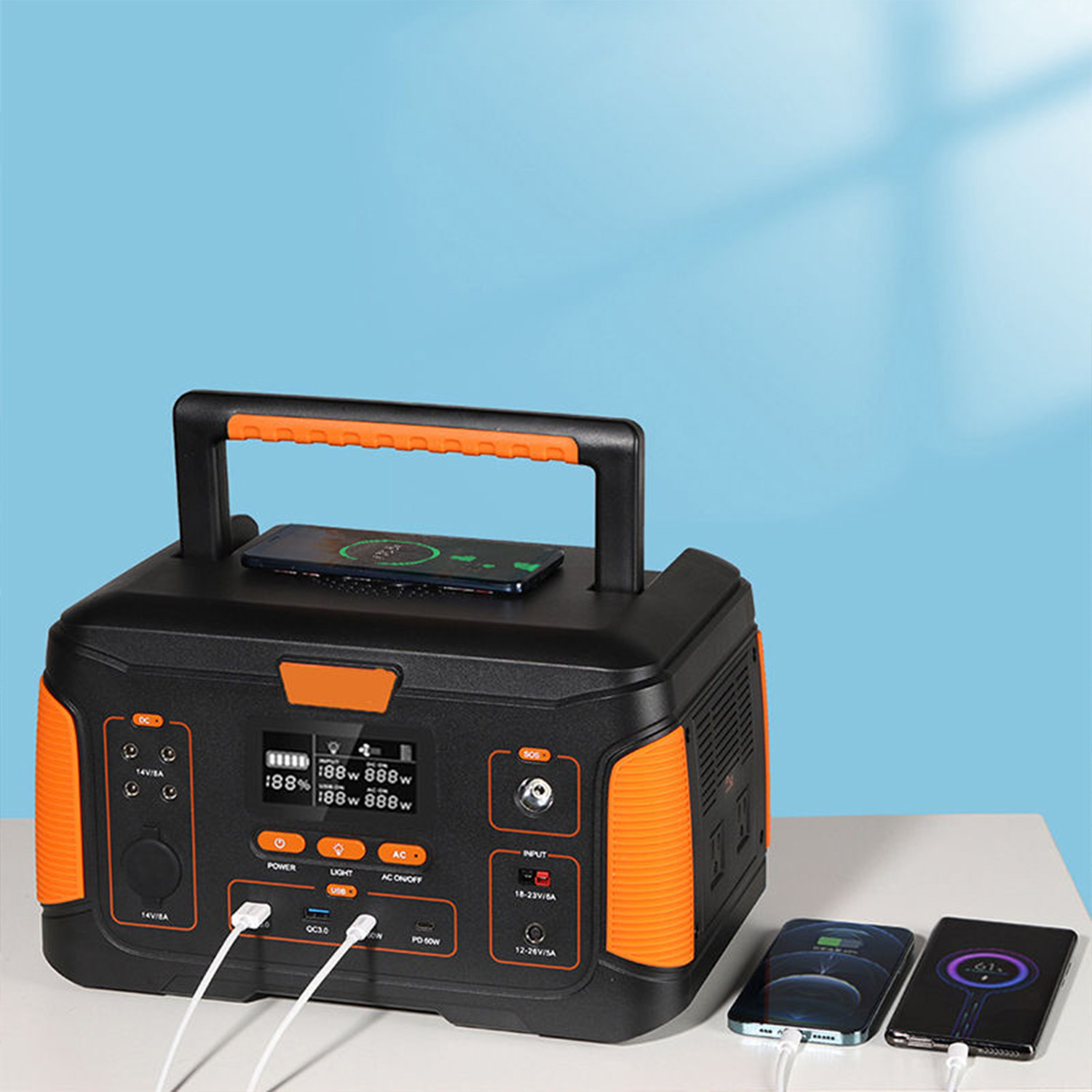 300W 48V 100Ah Private Label Portable Power Station for Camping | RV, OEM, Home Backup