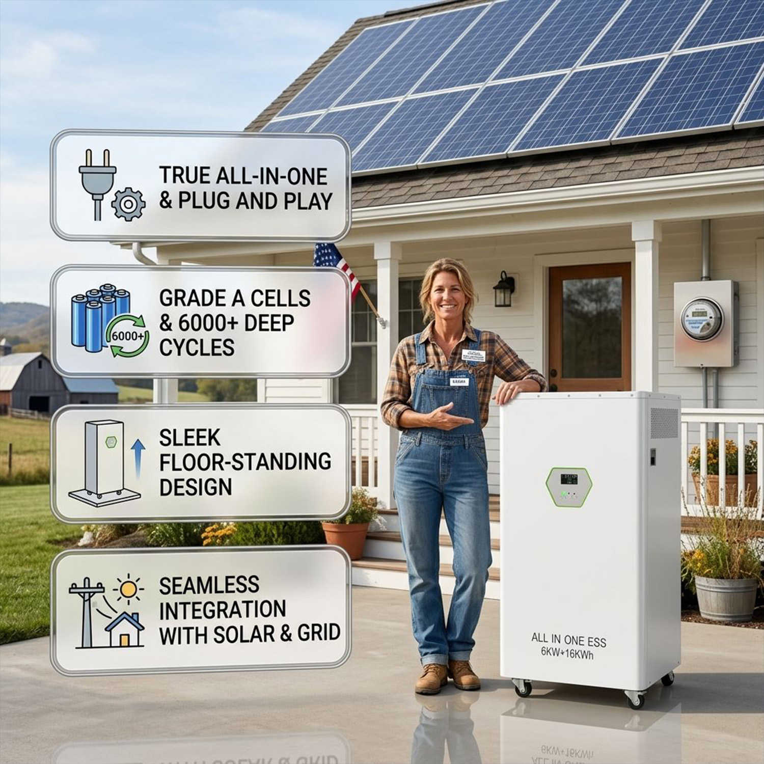 300W 24V 300Ah ODM Solar Energy Storage System for Commercial | Industrial ESS, Commercial ESS, Home ESS
