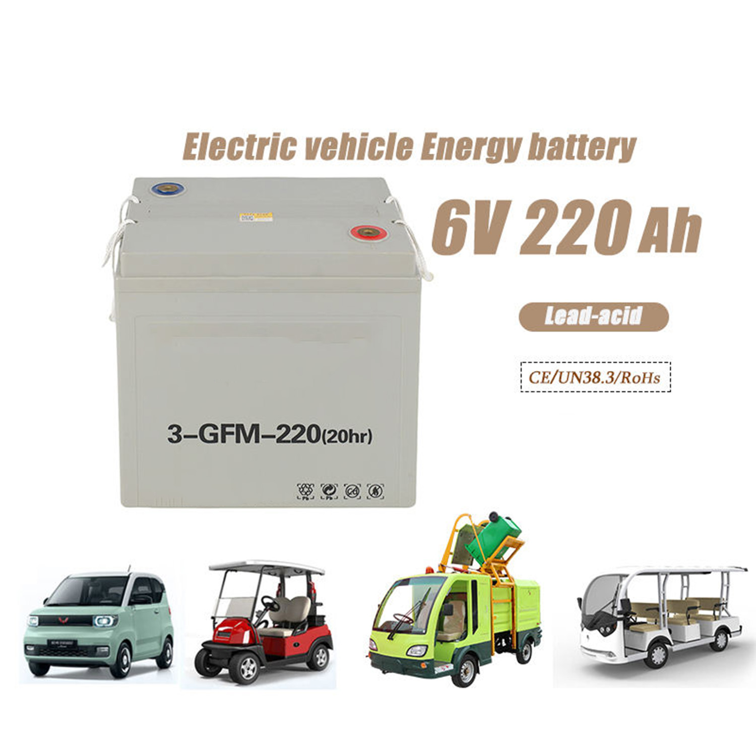 1000W 12V 200Ah OEM Vehicle Lithium Battery for RV | EV Battery, Golf Cart Battery, ODM