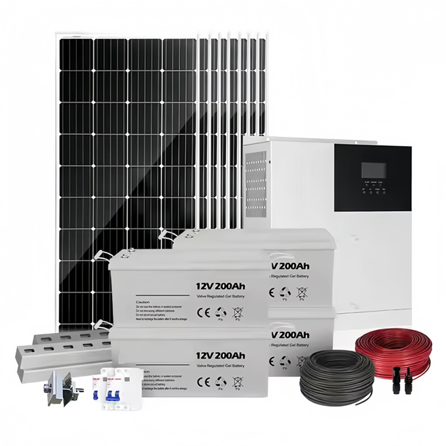 500W 12V 200Ah Private Label Solar Panel Solution for RV | TOPCon, ODM, Home PV